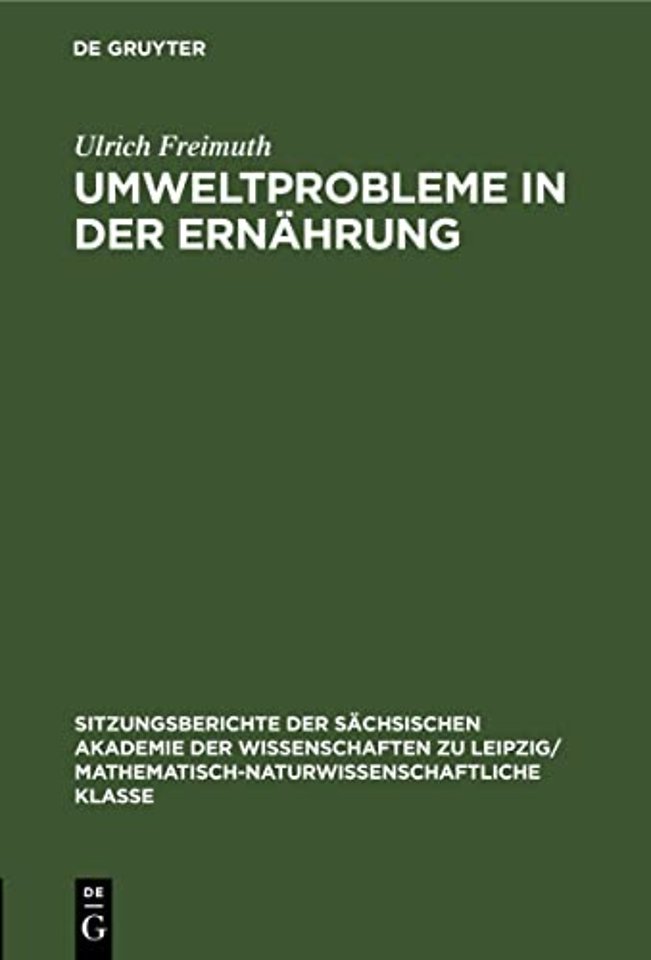 Umweltprobleme in Der Ernahrung