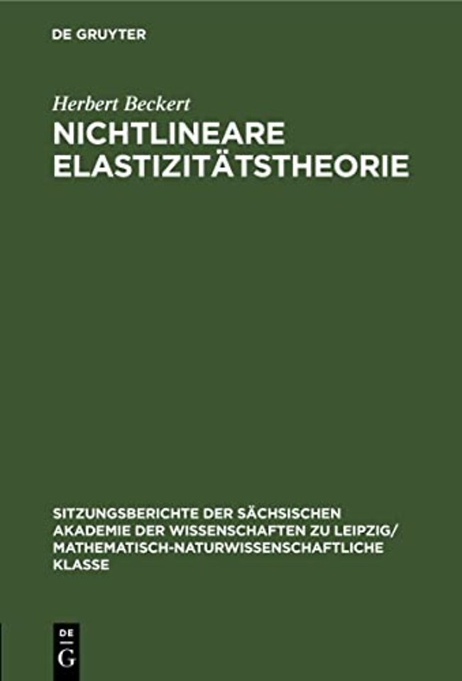 Nichtlineare Elastizitatstheorie