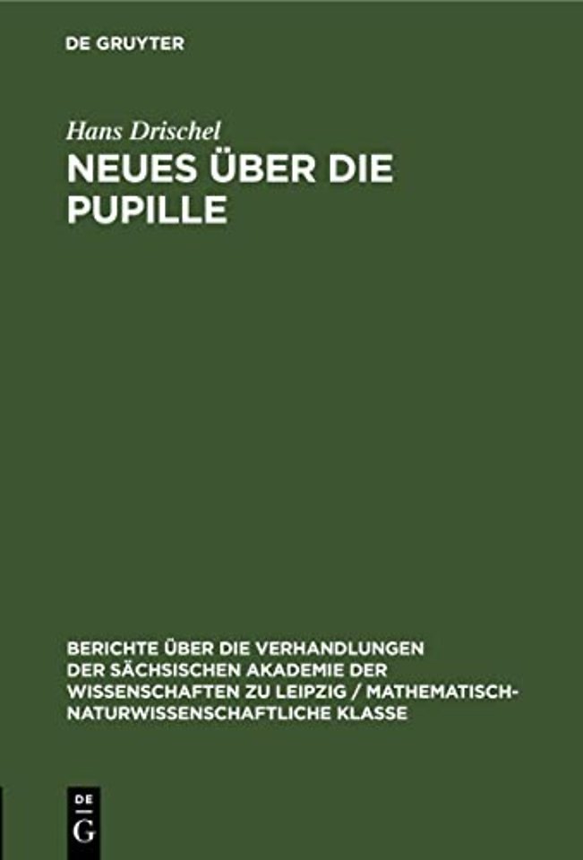 Neues Uber Die Pupille