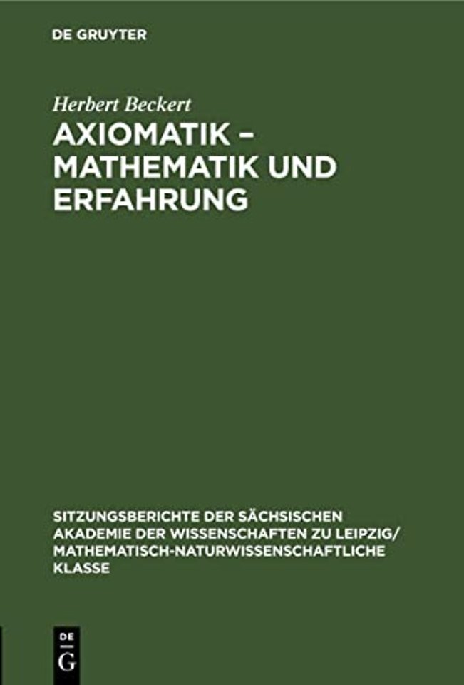 Axiomatik - Mathematik Und Erfahrung