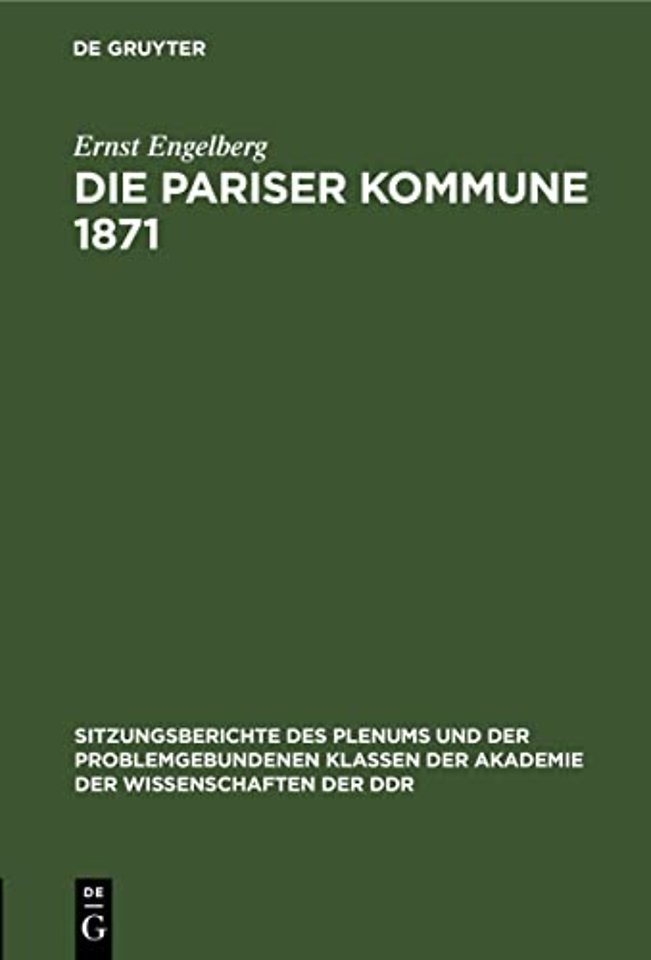Die Pariser Kommune 1871