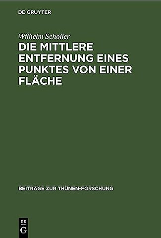 Die mittlere Entfernung eines Punktes von einer Fläche