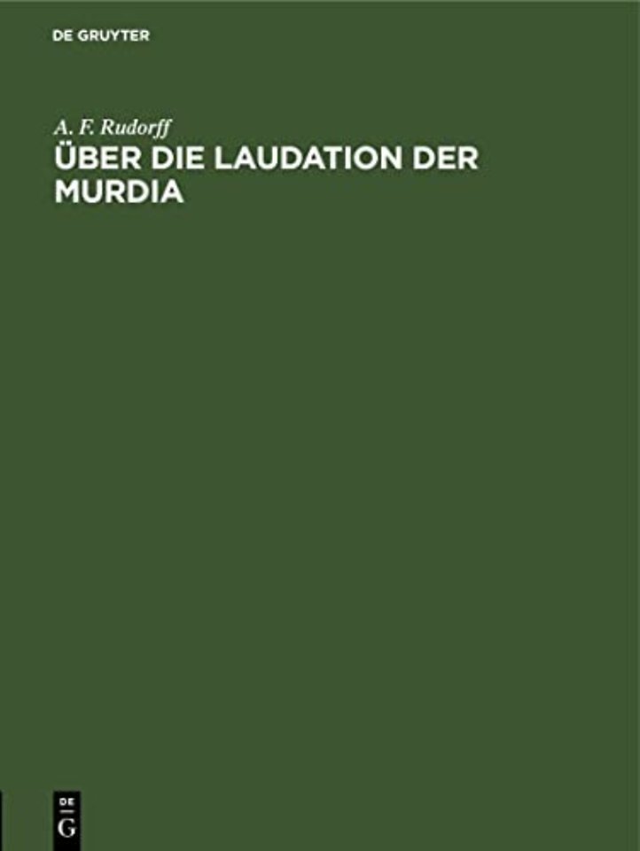 Uber Die Laudation Der Murdia