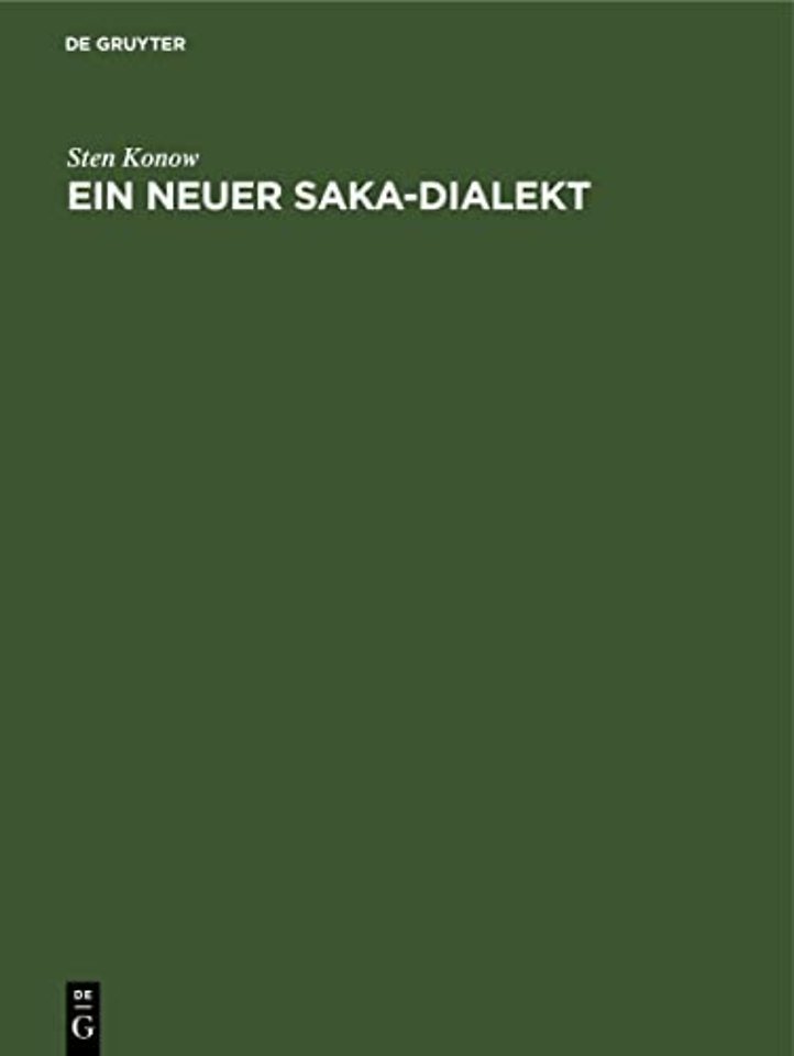 Ein neuer Saka–Dialekt