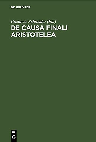 De causa finali Aristotelea