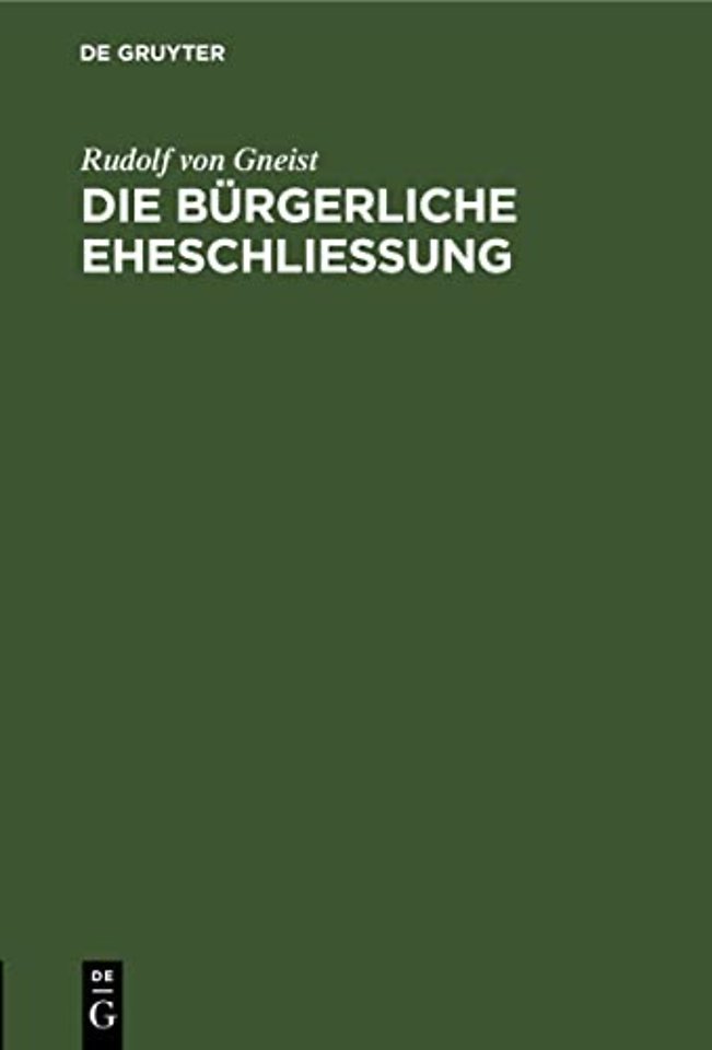 Die Burgerliche Eheschließung