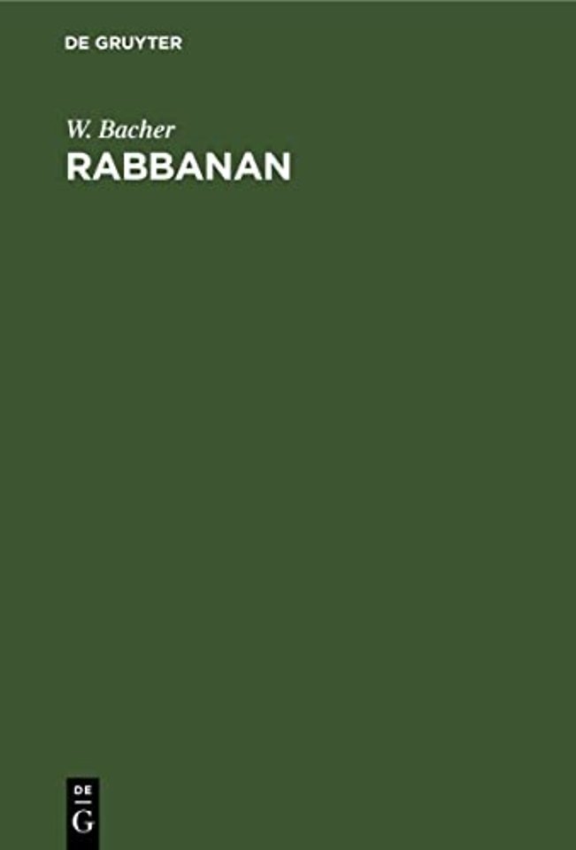 Rabbanan – Die Gelehrten der Tradition