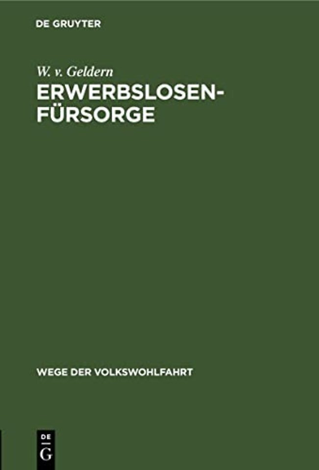 Erwerbslosenfursorge