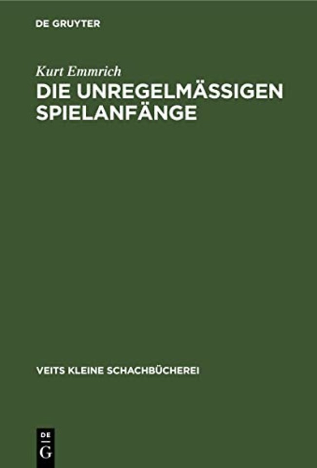 Die Unregelmassigen Spielanfange