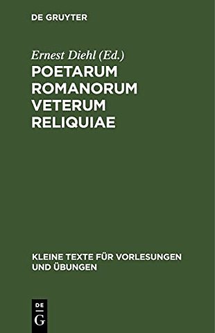 Poetarum Romanorum veterum reliquiae
