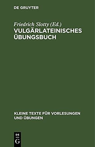 Vulgärlateinisches Übungsbuch