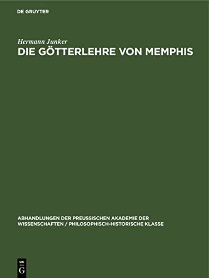 Die Götterlehre von Memphis – (Schabaka–Inschrift)