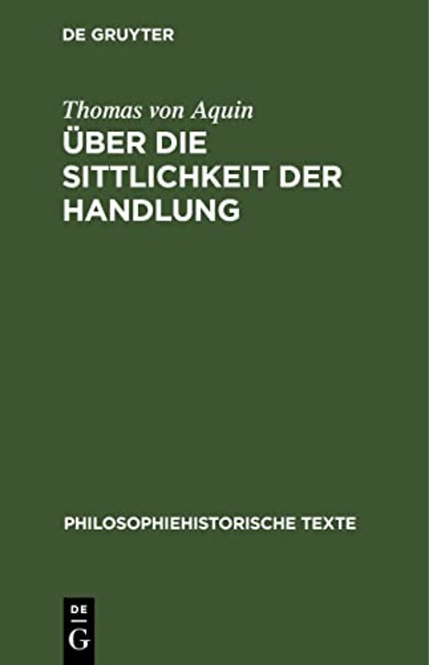 Uber Die Sittlichkeit Der Handlung