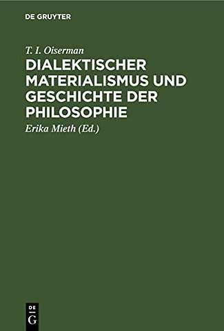 Dialektischer Materialismus und Geschichte der P – Philosophiehistorische Studien
