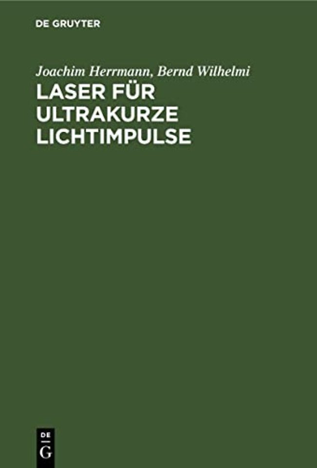 Laser Fur Ultrakurze Lichtimpulse