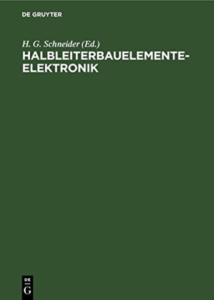 Halbleiterbauelementeelektronik – Ausgewählte Beiträge