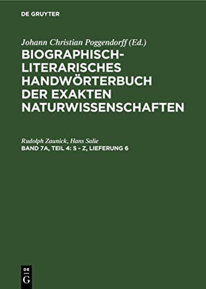 S – Z, Lieferung 6