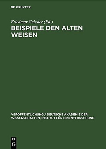 Beispiele den Alten Weisen – Des Johann von Capua Übersetzung der hebräischen Bearbeitung des indischen Pañcatantra ins Lateinische