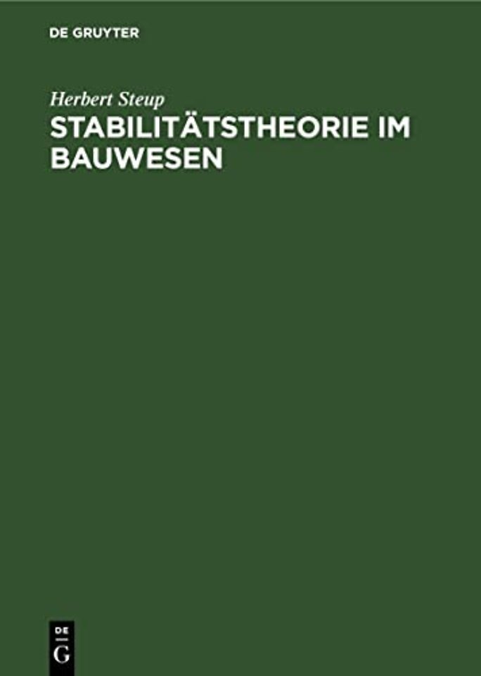 Stabilitatstheorie Im Bauwesen