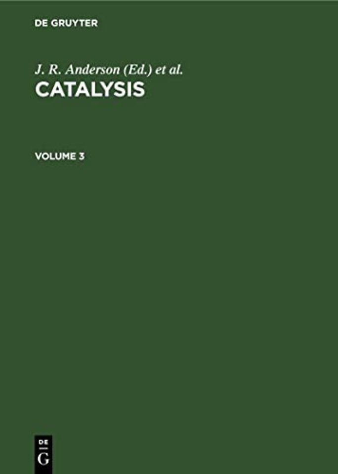 Catalysis. Volume 3