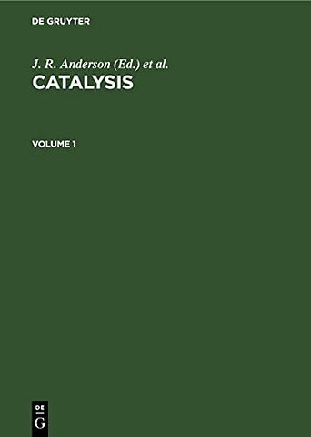 Catalysis. Volume 1