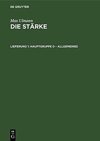 Hauptgruppe 0 – Allgemeines