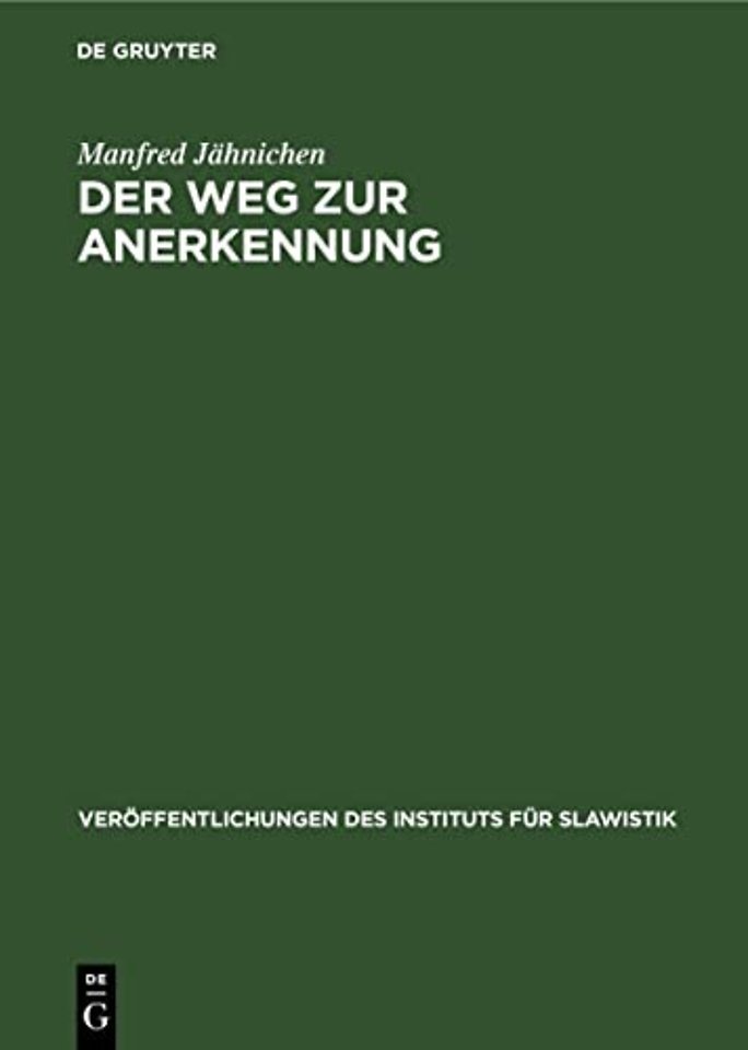 Der Weg zur Anerkennung – Tschechische Literatur im deutschen Sprachgebiet 1861–1918