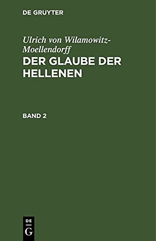 Der Glaube der Hellenen