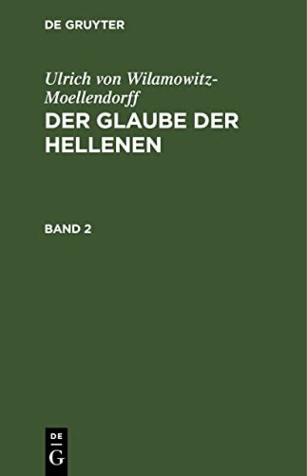 Der Glaube der Hellenen