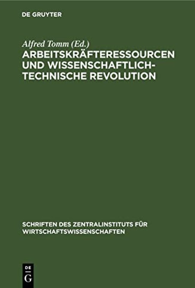 Arbeitskräfteressourcen und wissenschaftlich–technische Revolution
