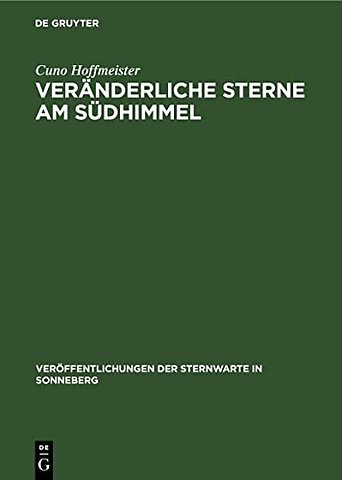 Veranderliche Sterne Am Sudhimmel