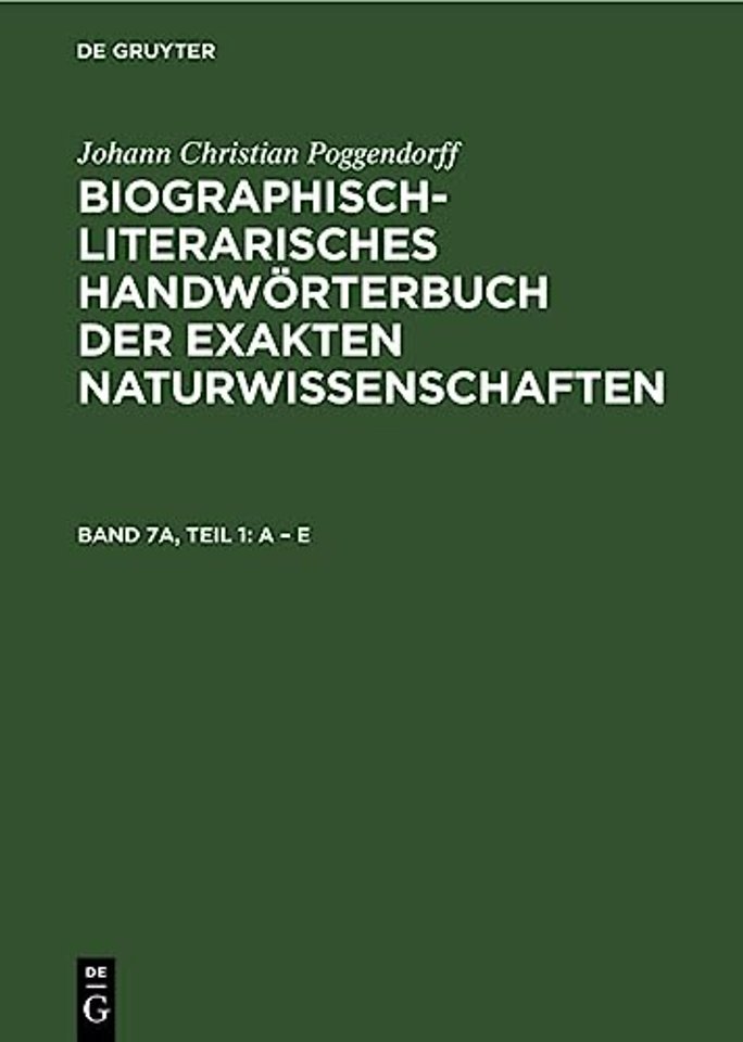 A – E – Berichtsjahre 1932 bis 1953