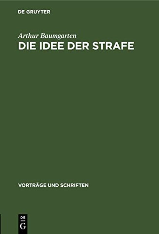 Die Idee Der Strafe