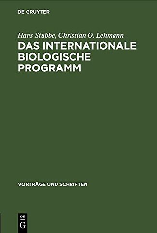 Das Internationale Biologische Programm