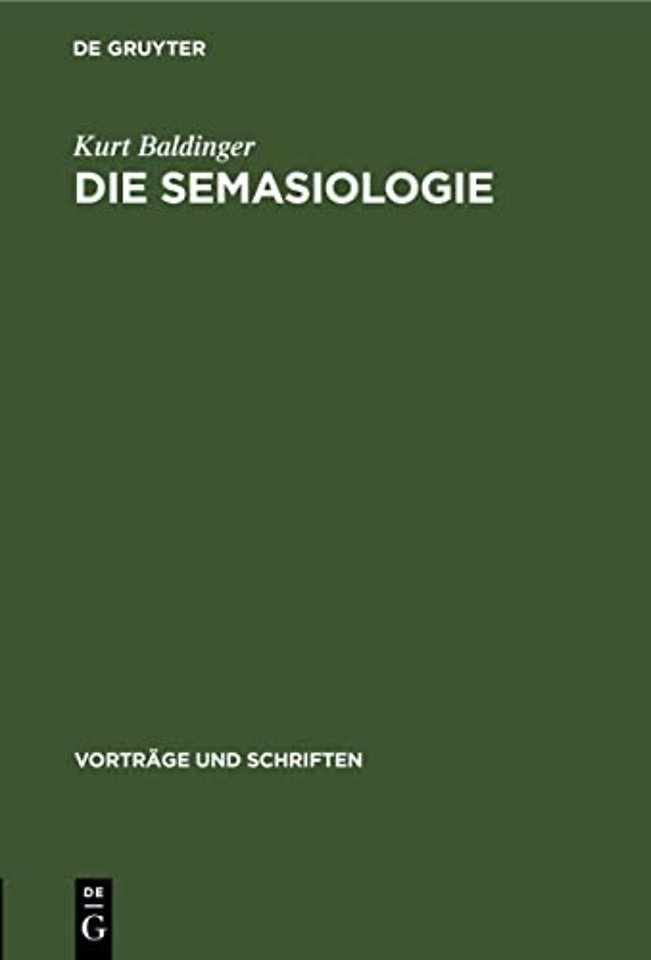 Die Semasiologie