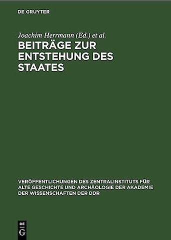 Beitrage Zur Entstehung Des Staates