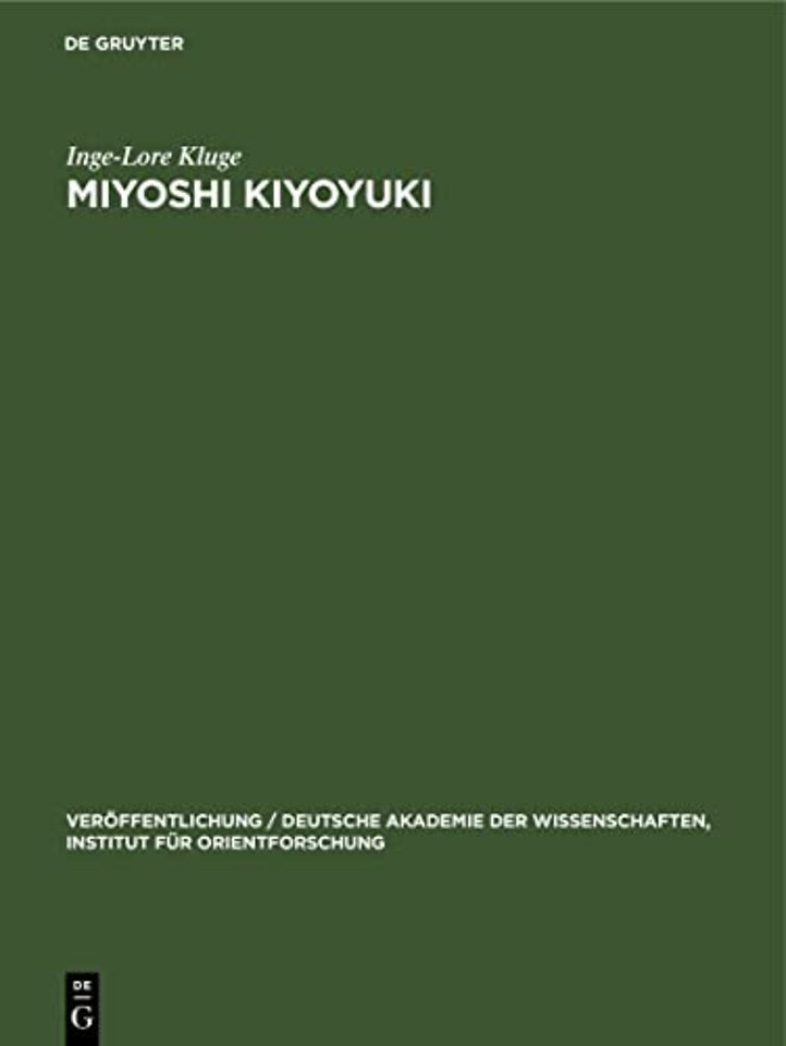 Miyoshi Kiyoyuki – Seine Leben und seine Welt