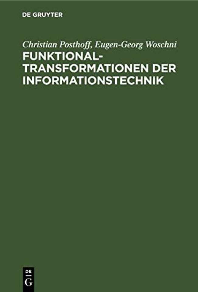 Funktionaltransformationen Der Informationstechnik