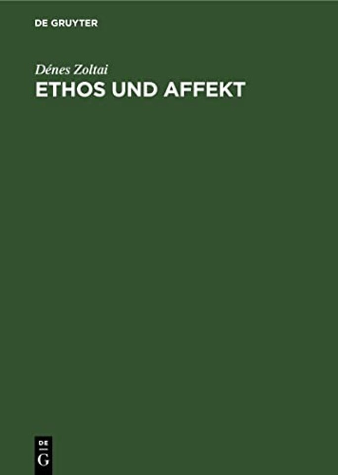 Ethos Und Affekt