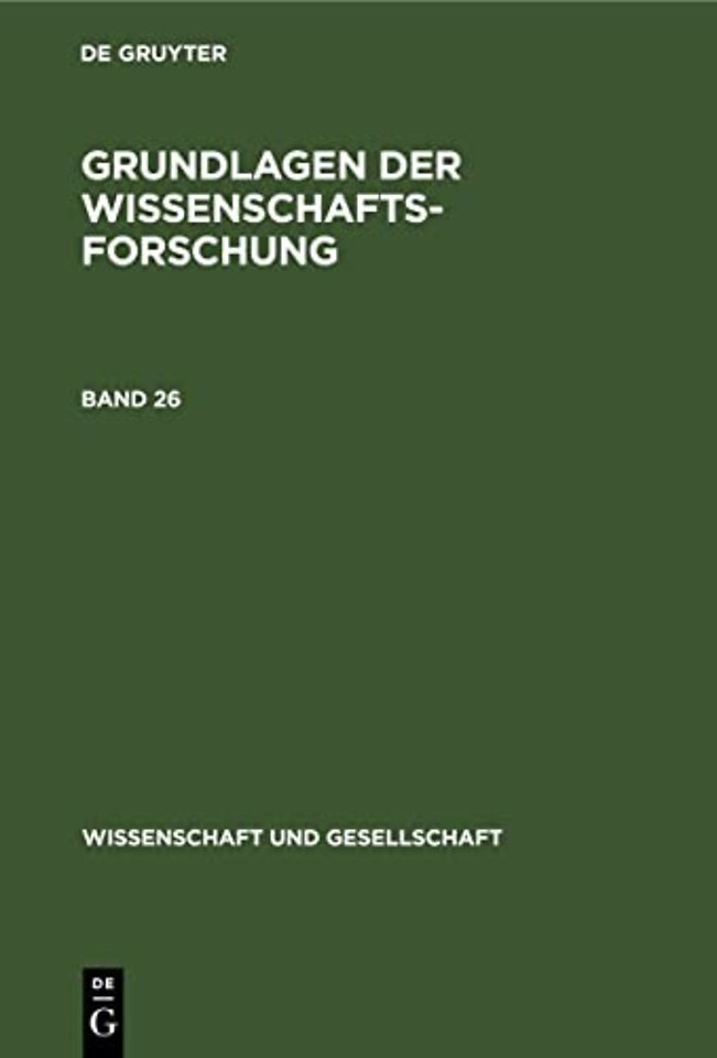 Grundlagen Der Wissenschaftsforschung