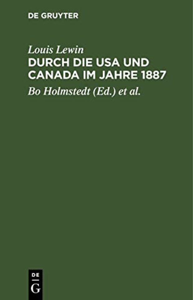 Durch Die USA Und Canada Im Jahre 1887