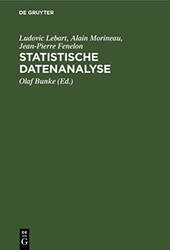 Statistische Datenanalyse – Methoden und Programme