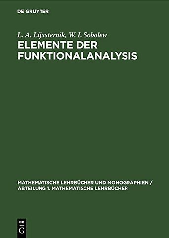 Elemente der Funktionalanalysis