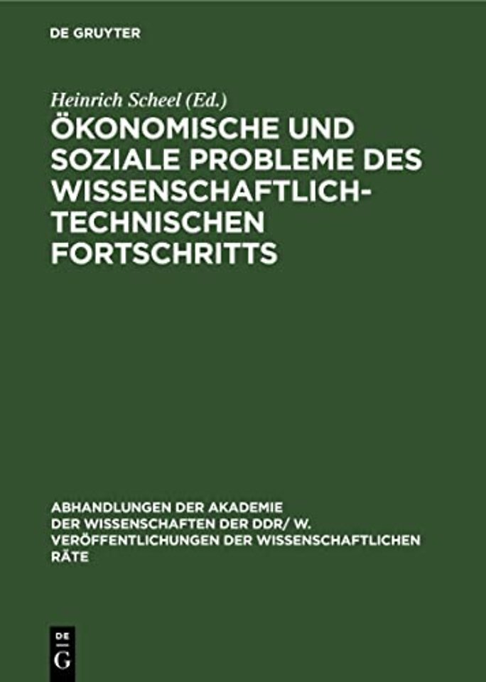 Okonomische Und Soziale Probleme Des Wissenschaftlich-Technischen Fortschritts