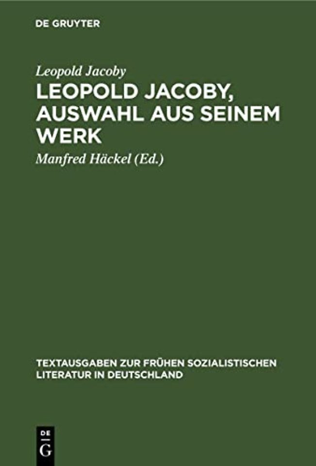 Leopold Jacoby, Auswahl Aus Seinem Werk