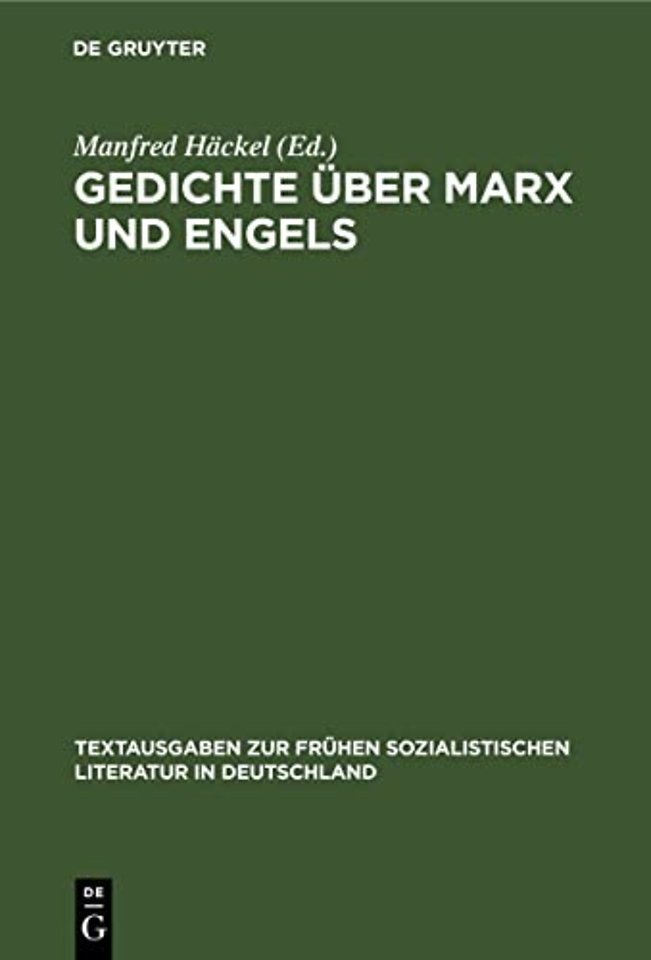 Gedichte über Marx und Engels