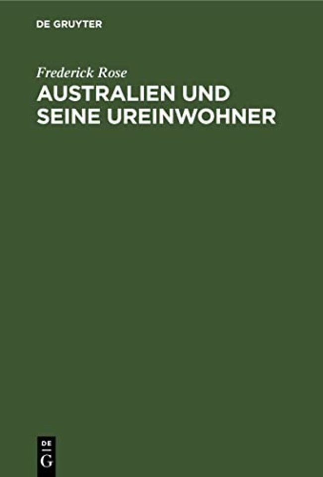 Australien Und Seine Ureinwohner