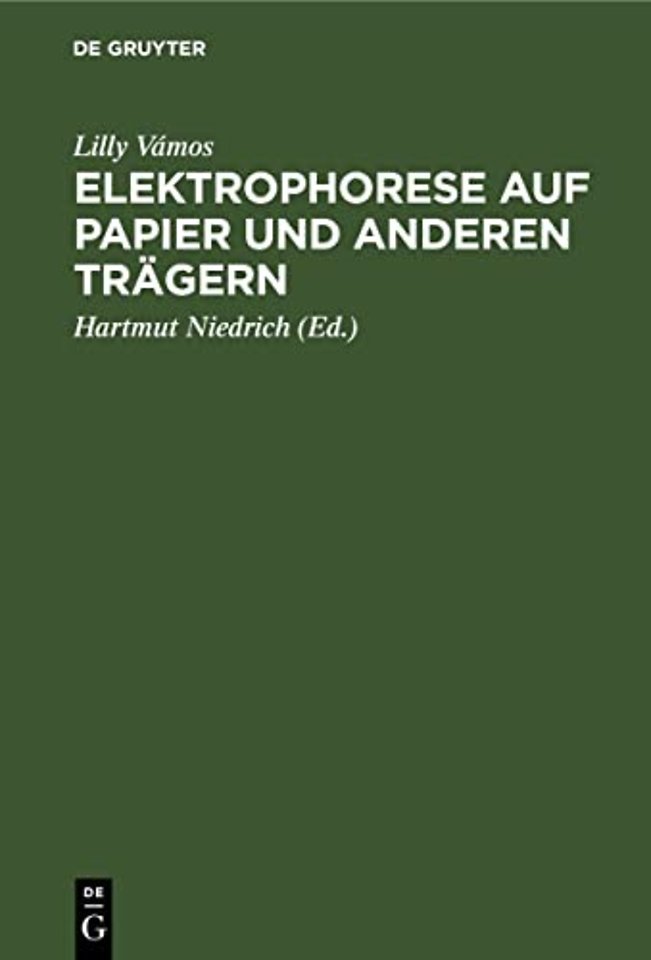 Elektrophorese Auf Papier Und Anderen Tragern