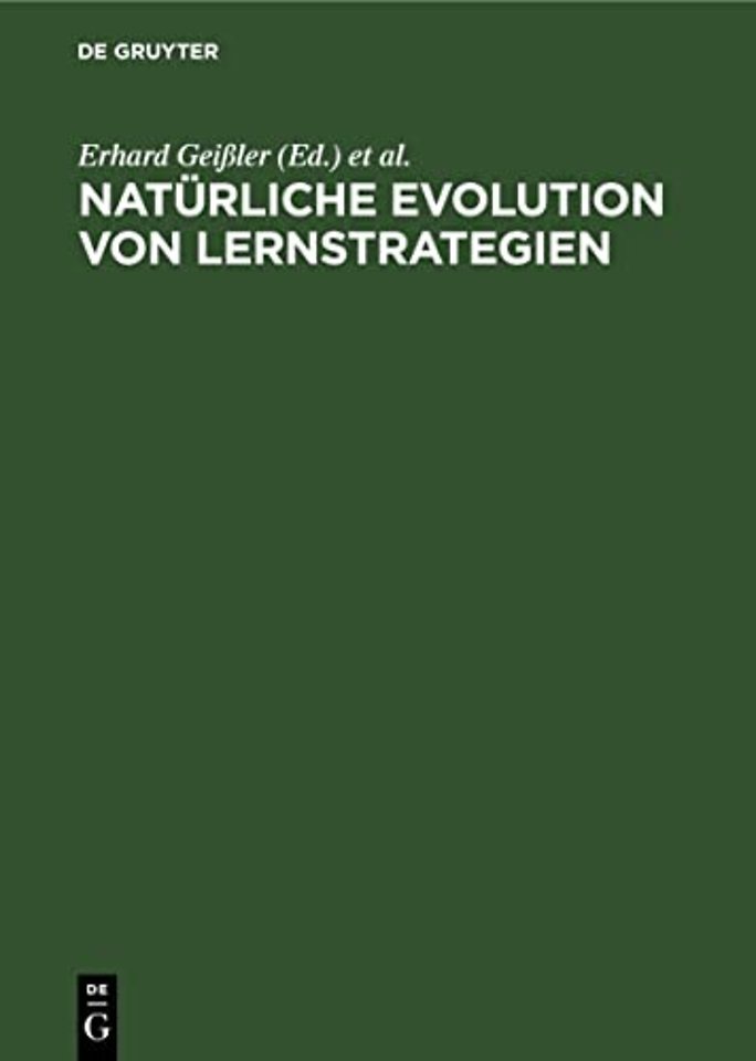 Naturliche Evolution Von Lernstrategien