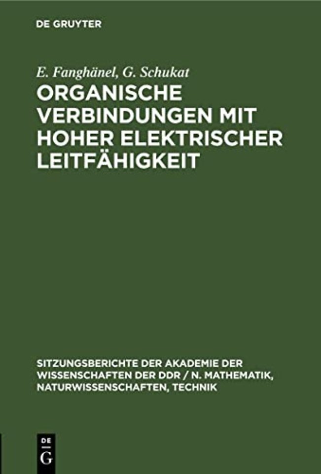 Organische Verbindungen Mit Hoher Elektrischer Leitfahigkeit
